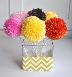 Cheerful Yarn Pom Pom Bouquet