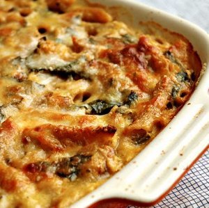 Baked Penne with Squash and Meatballs