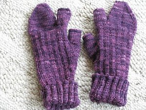 Shades of Purple Texting Mittens