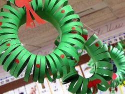 Ringed Paper Wreath