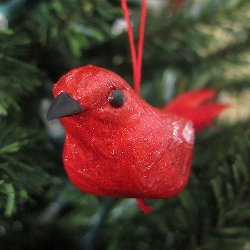 Glitter Christmas Bird