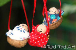 Walnut Baby Ornaments
