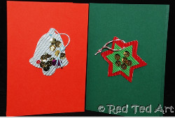Cookie Cutter Stencil Christmas Cards