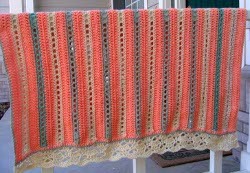 Lacy Peach Lapghan