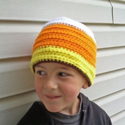 Kids Candy Corn Beanie