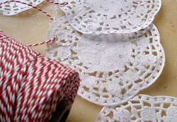 Doily Snowflake Ornaments