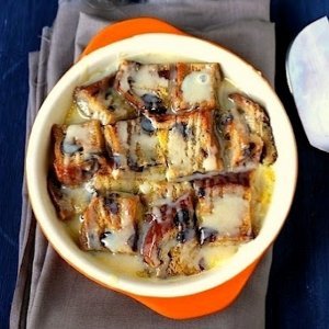 Bread and Butter Pudding with Rum
