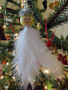 Feather Angel Ornaments