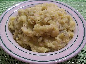 Apple Cheddar Mashed Potatoes