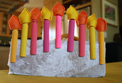 Clothespin Menorah