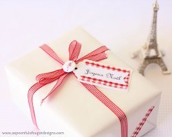 Chic French Inspired Gift Tags and Tape