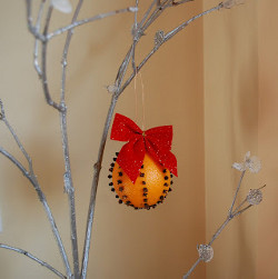 Bow-utiful Christmas Orange Pomander