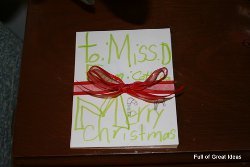 Personalized Note Pad Ornament