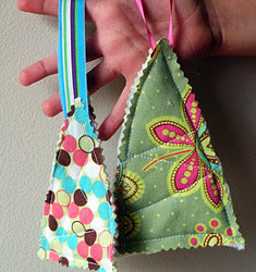 Quick Quilted Tree Ornaments
