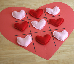 Heart Tic Tac Toe Board