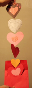 Never-Ending Paper Hearts Valentine