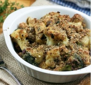 Cauliflower and Broccoli Casserole