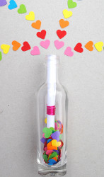 Invisible Ink Valentine In A Bottle