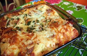 Strata with Spicy Italian Sausage and Gruyere