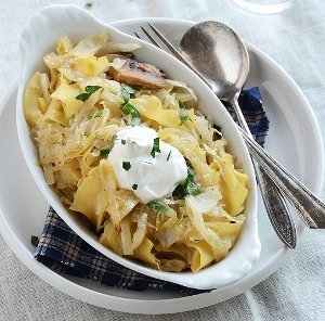 Sauerkraut Pierogi Casserole