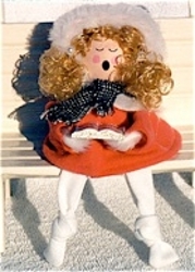 Angelic Wooden Holiday Doll
