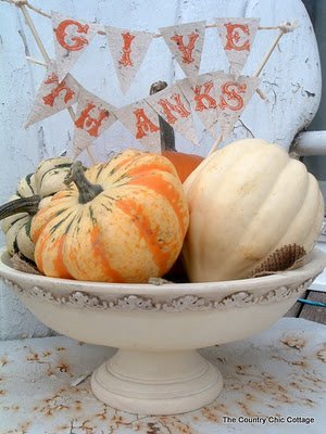 Give Thanks Thanksgiving Centerpieces