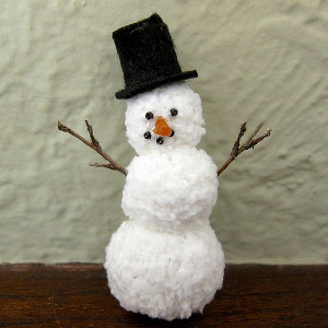 Knitted Snowman Ornament