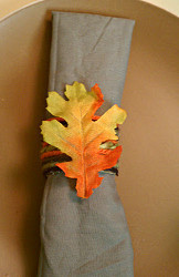 Lovely Leafy Recycled Napkin Rings
