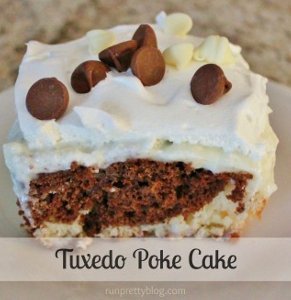 Tuxedo Poke Cake