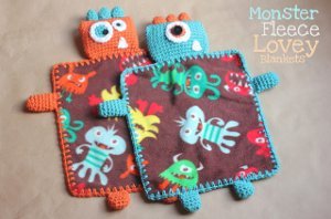 Monster Fleece Crocheted Blankets
