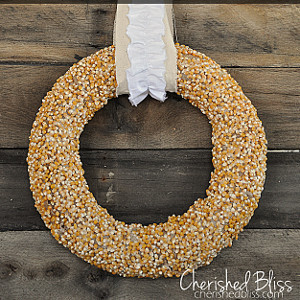 Popcorn Kernel Fall Wreath