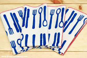 DIY Block Printed Napkins