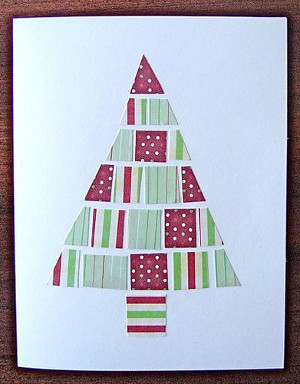 Paper Mosaic Christmas Card