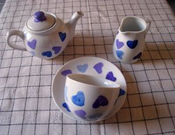 Painted Tea Set