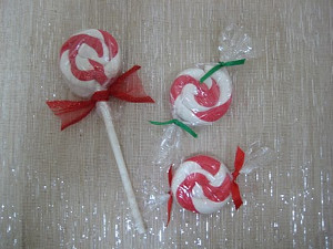 Clay Peppermint Candy Decorations