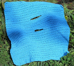 Turquoise Treble Car Seat Blanket