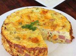 Chicken and Orzo Frittata