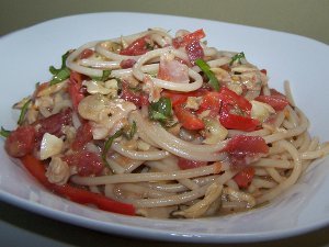 Easy Clams Casino Spaghetti