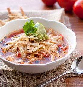 Slow Cooker Chicken Tortilla Soup