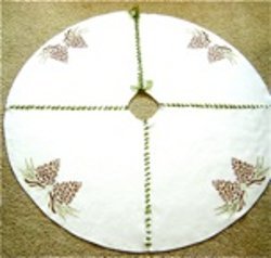 No Sew Winter Tree Skirt