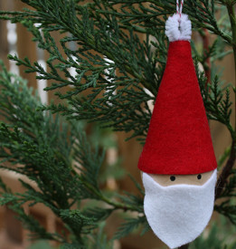 Speedy 'n Simple Santa Ornament