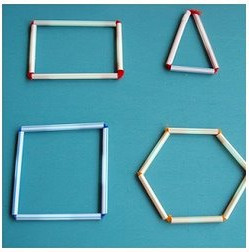 Straw Shapes Activity