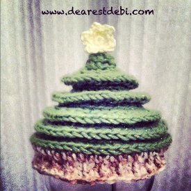 Newborn Christmas Tree Crochet Hat