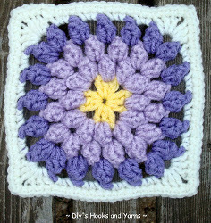 Blooming Violet Square