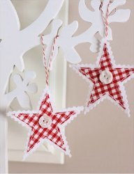 Hanging Gingham Stars