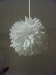 Floating Pom Pom Snowballs