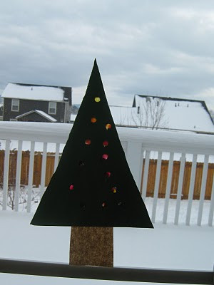 Melted Crayon Christmas Tree