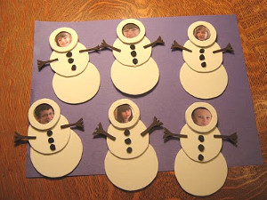 Snowman Kid Pics Ornaments