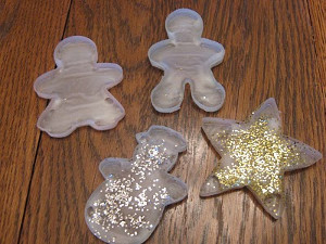 Glue Cookie Cutter Ornaments