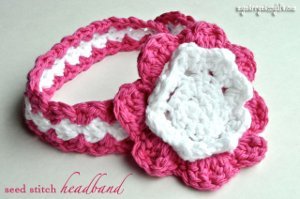 Seed Stitch Baby Headband
